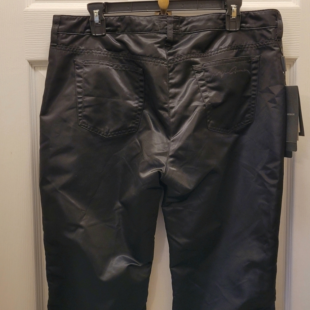 Giorgio Armani Black Flare Corduroy Pants - Picture 7 of 14